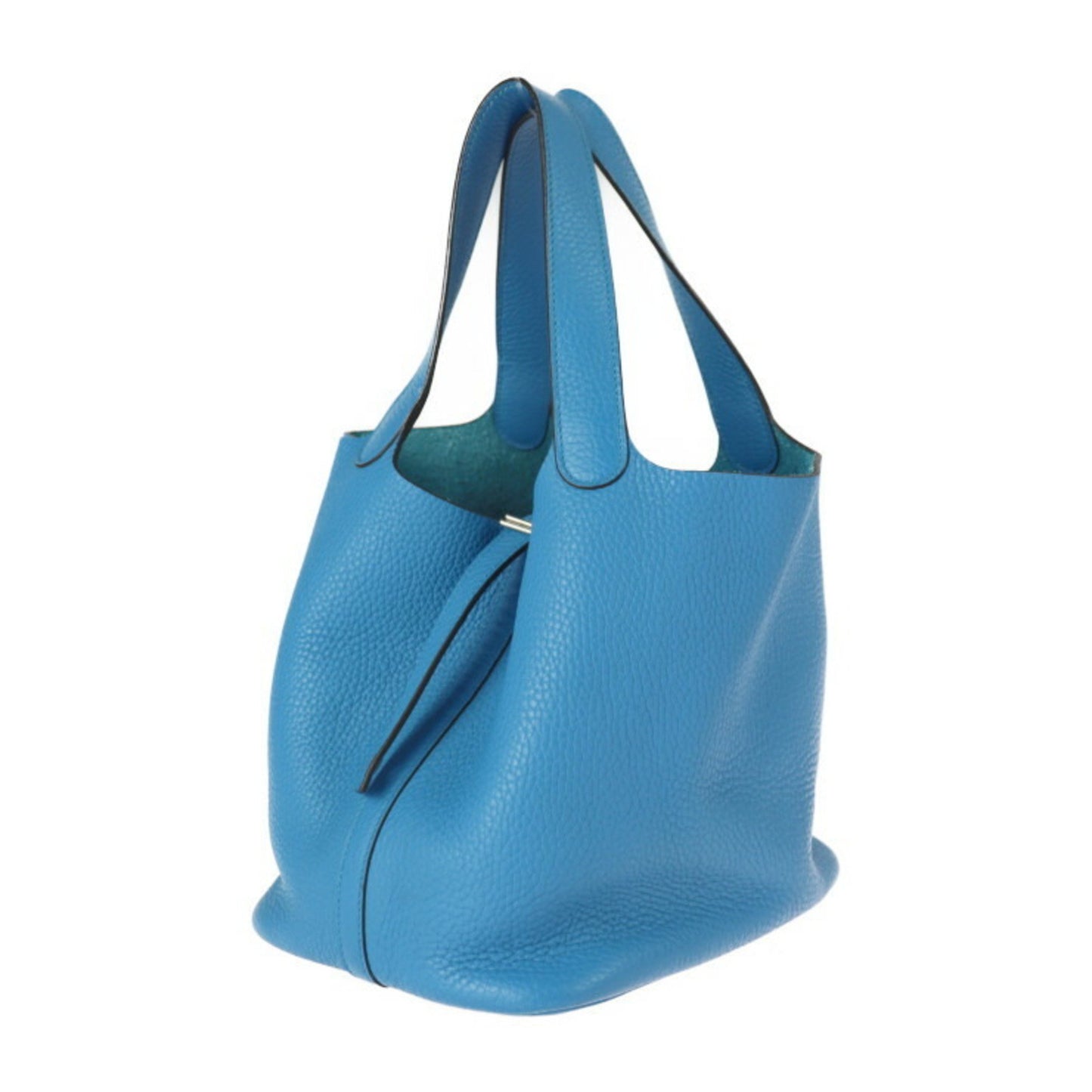 Hermès Picotin Blue Leather Hand Bag