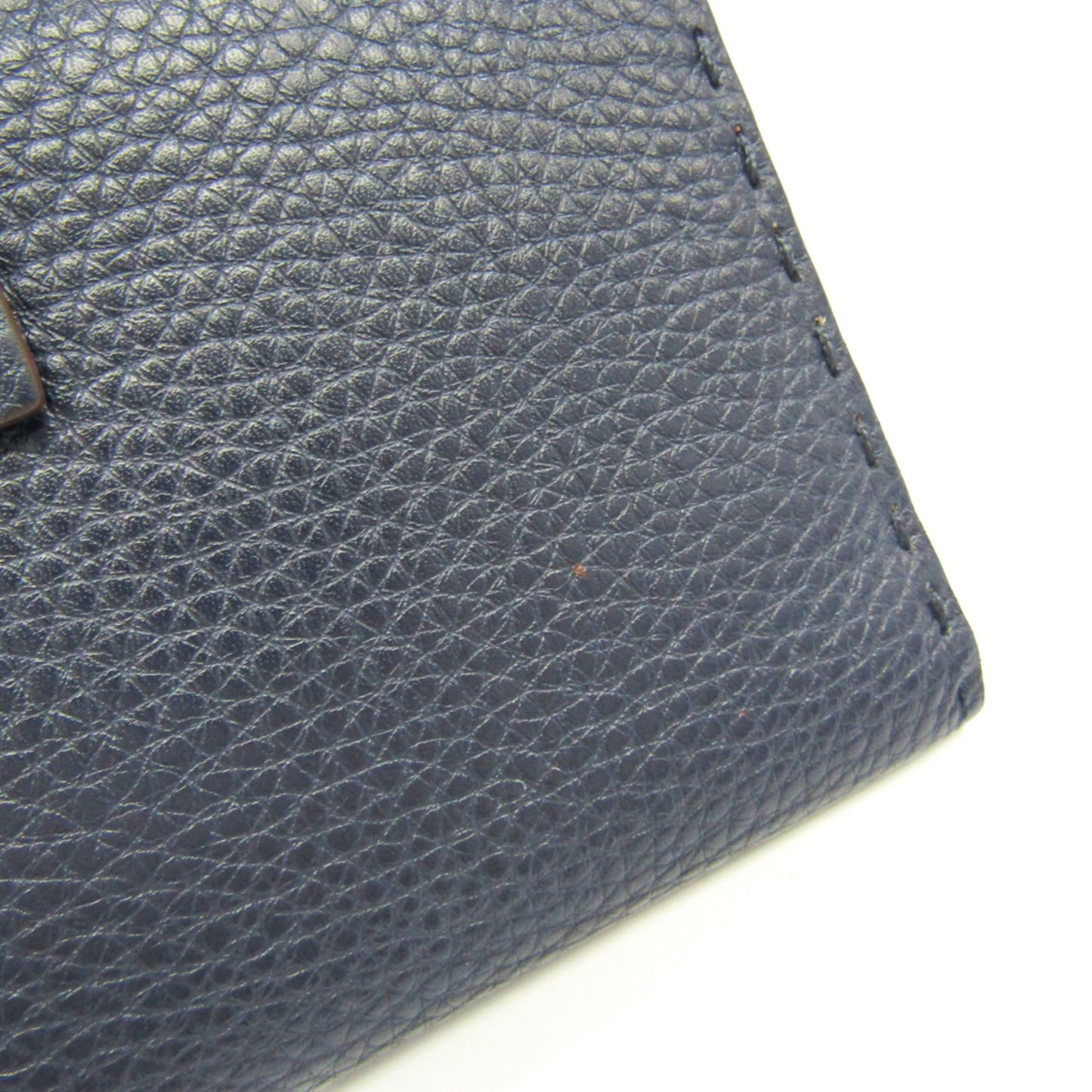 Fendi Selleria Navy Leather Wallet Accessories