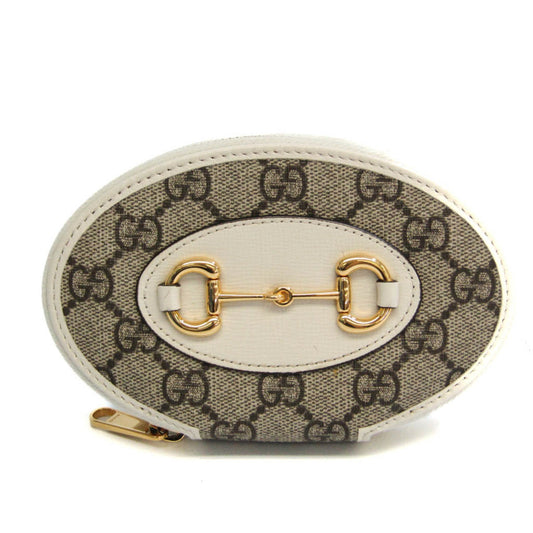 Gucci Horsebit Beige Canvas Wallet Accessories