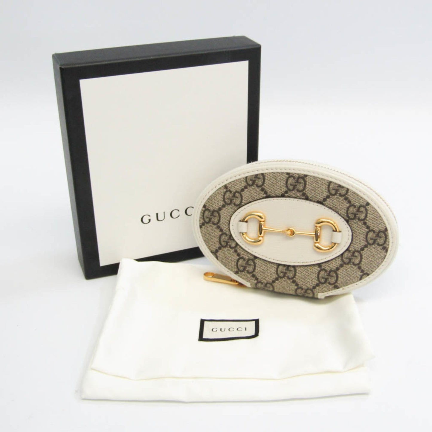 Gucci Horsebit Beige Canvas Wallet Accessories