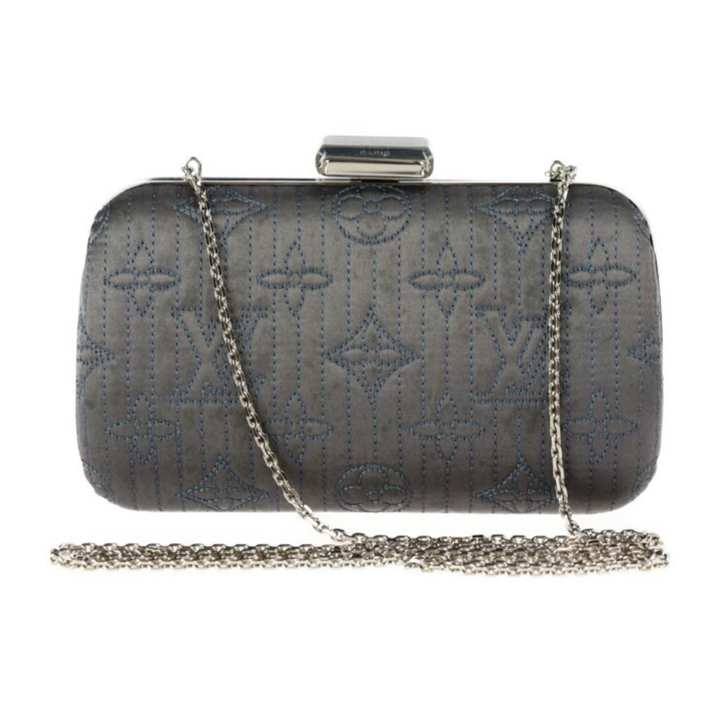 Louis Vuitton MINAUDIERE MOTARD Grey Synthetic Clutch Bag