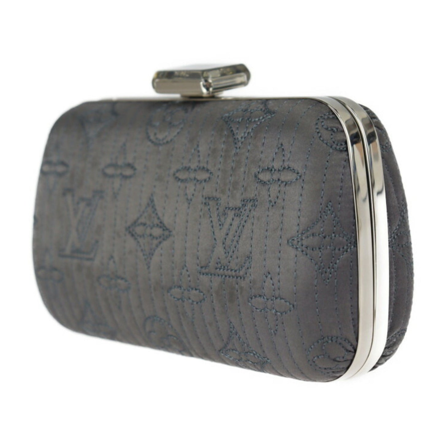 Louis Vuitton MINAUDIERE MOTARD Grey Synthetic Clutch Bag