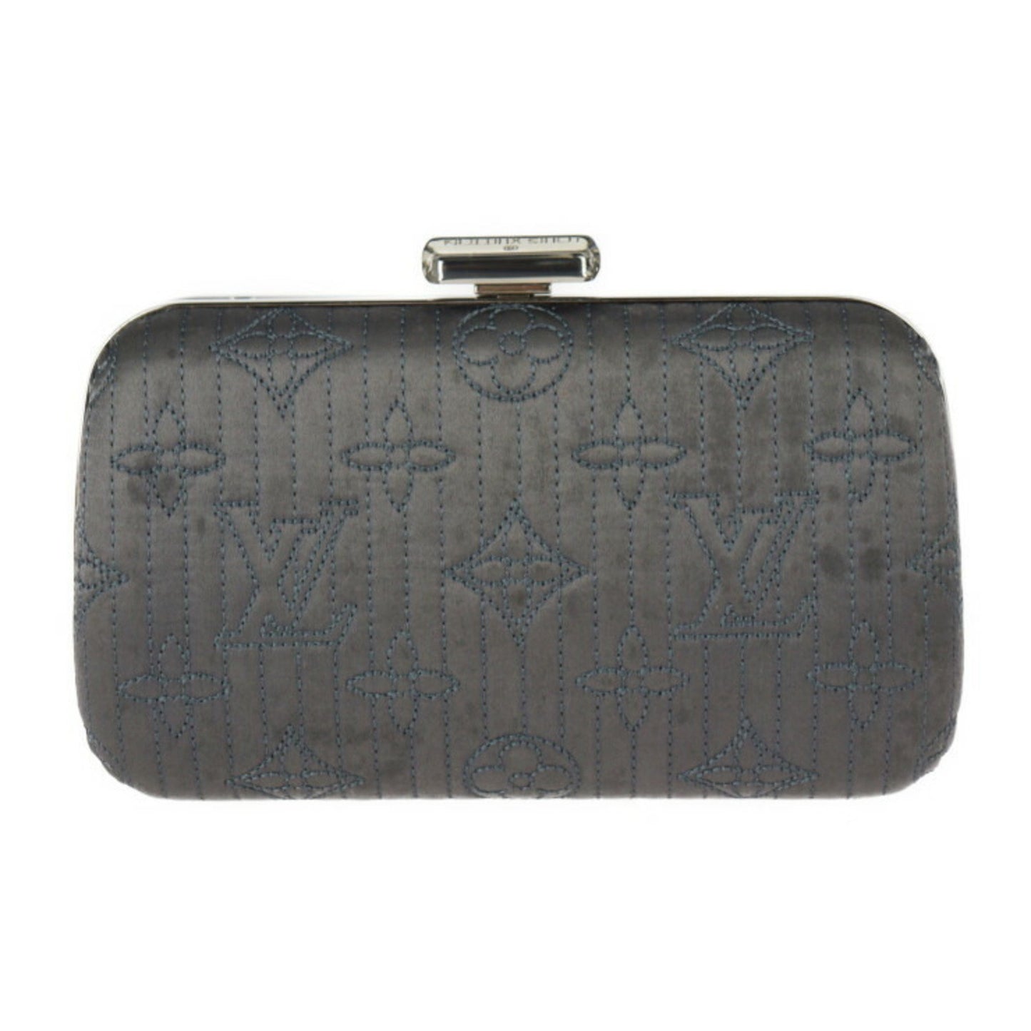 Louis Vuitton MINAUDIERE MOTARD Grey Synthetic Clutch Bag