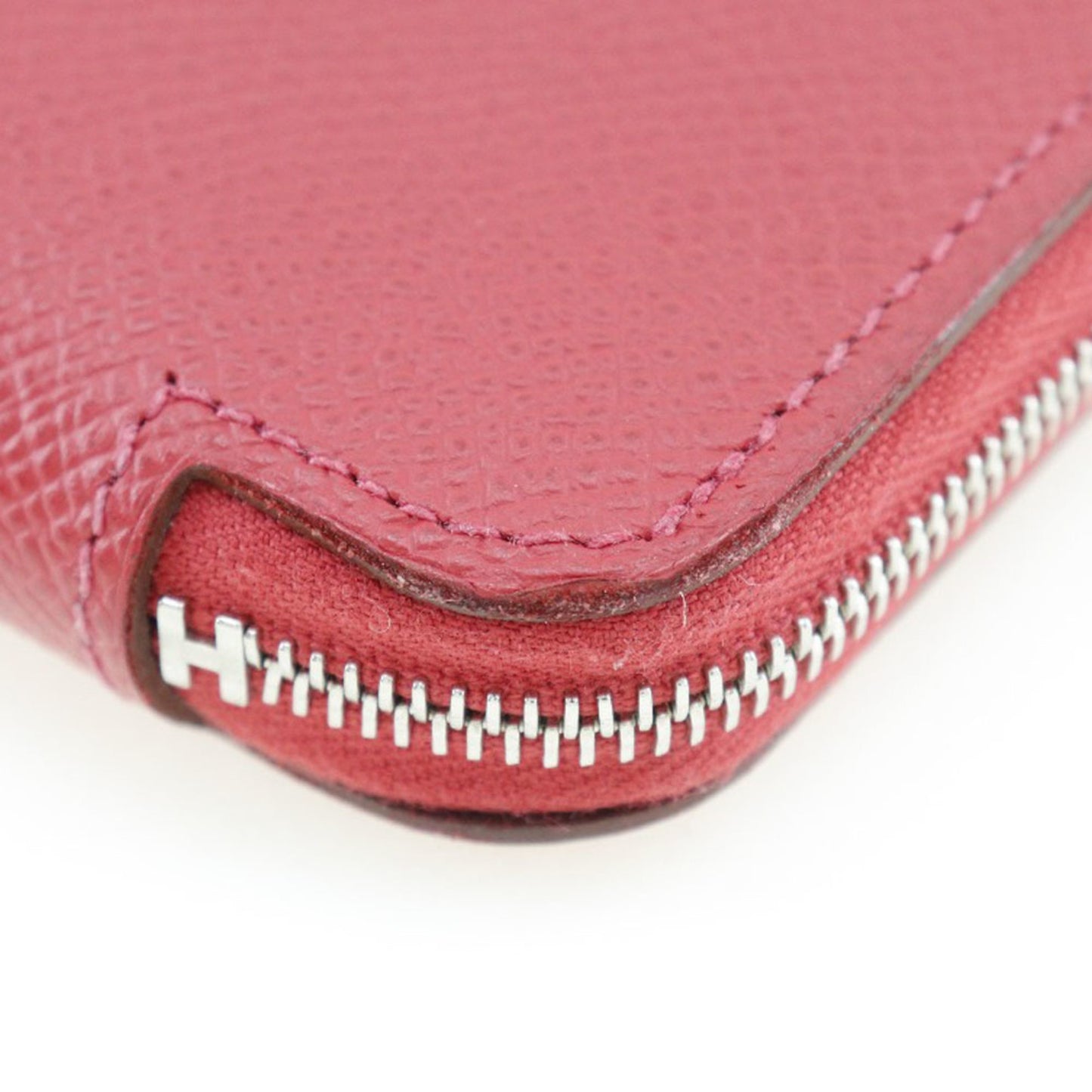 Hermès Azap Burgundy Leather Wallet Accessories