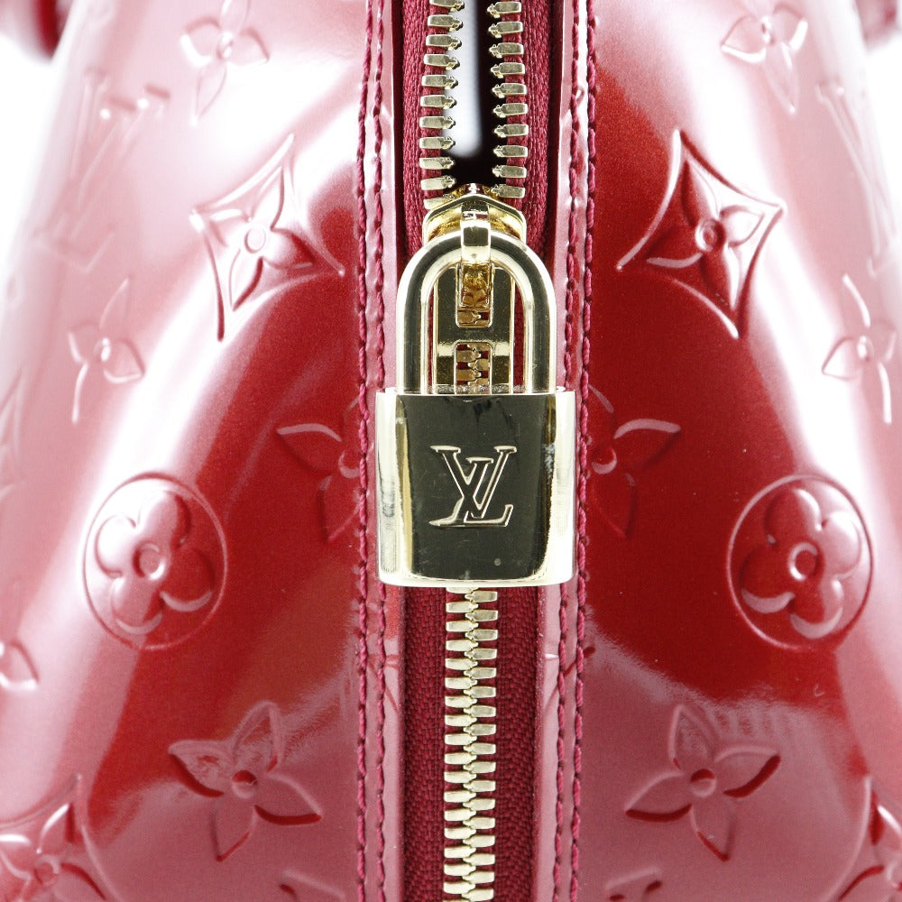 Louis Vuitton Alma Red Patent Leather Hand Bag