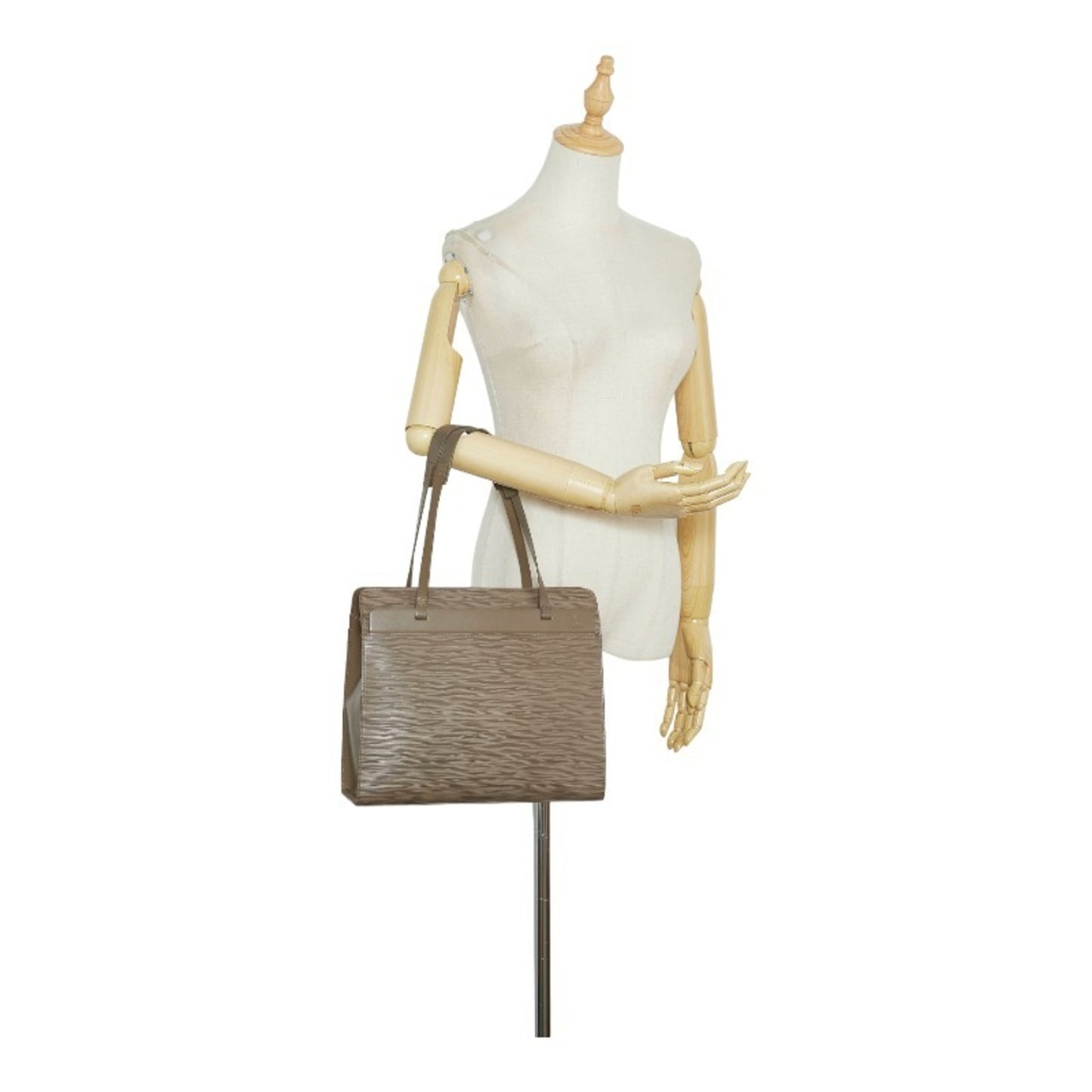 Louis Vuitton Croisette Beige Leather Hand Bag