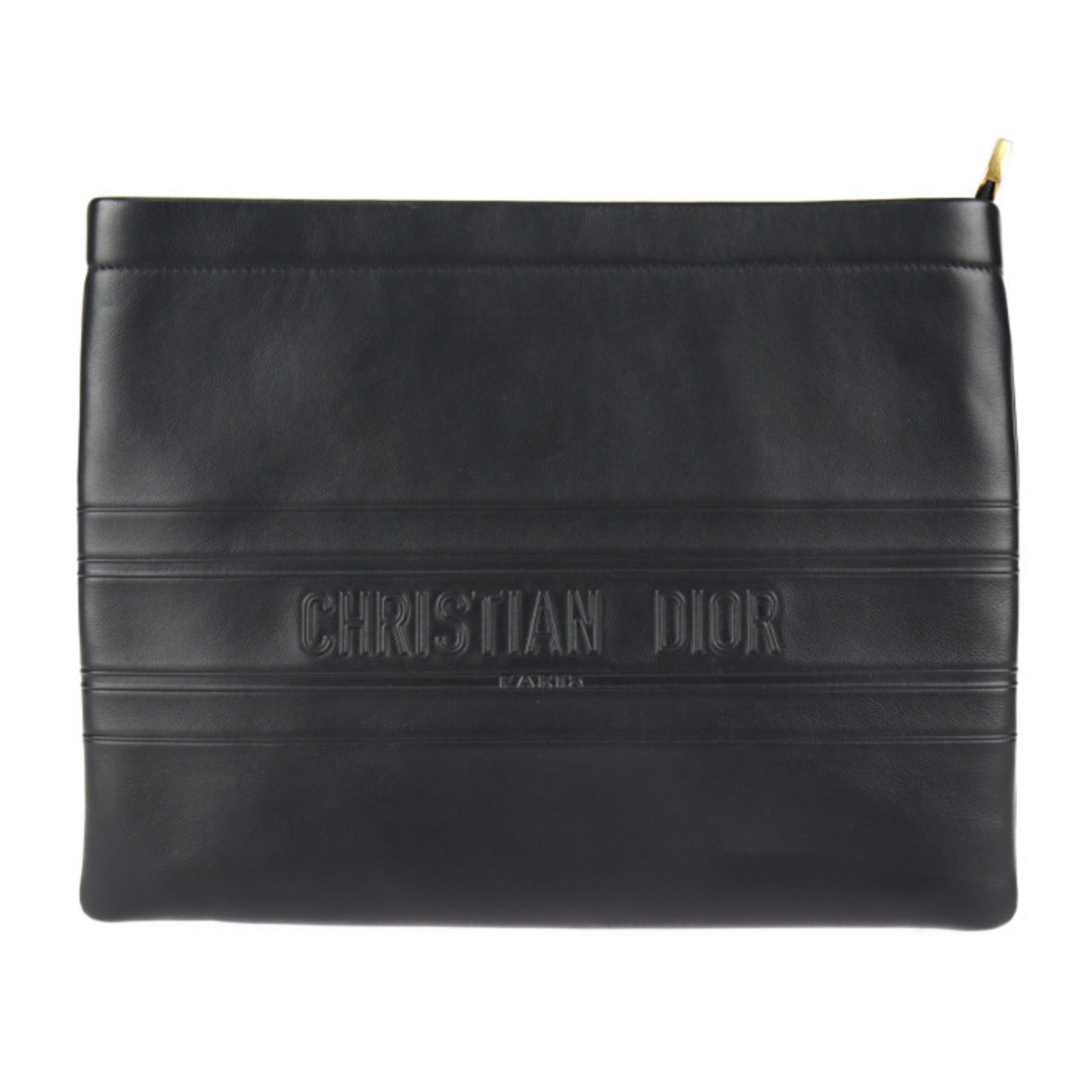 Dior Black Leather Clutch Bag