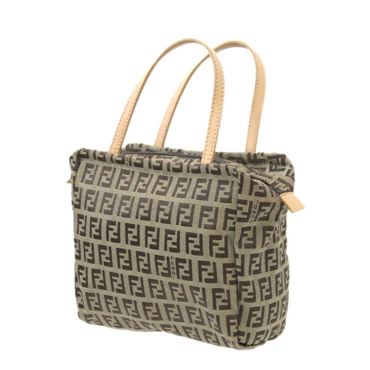 Fendi Zucca Beige Canvas Tote Bag