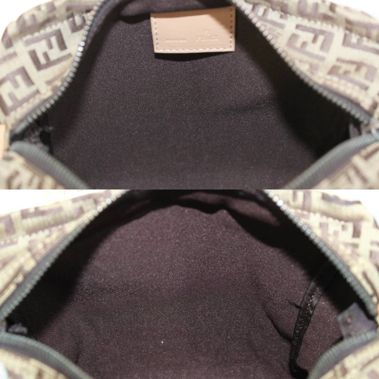 Fendi Zucca Beige Canvas Tote Bag