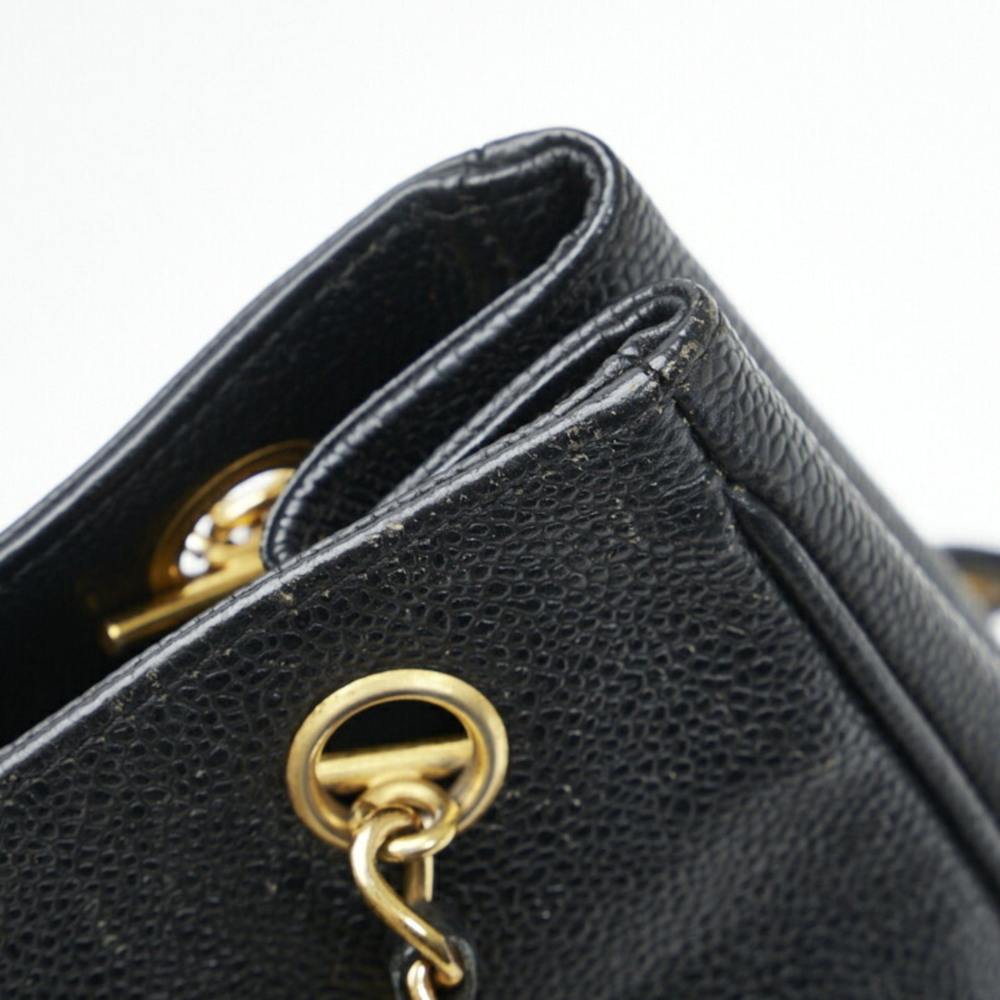 Chanel Triple coco Black Leather Shoulder Bag