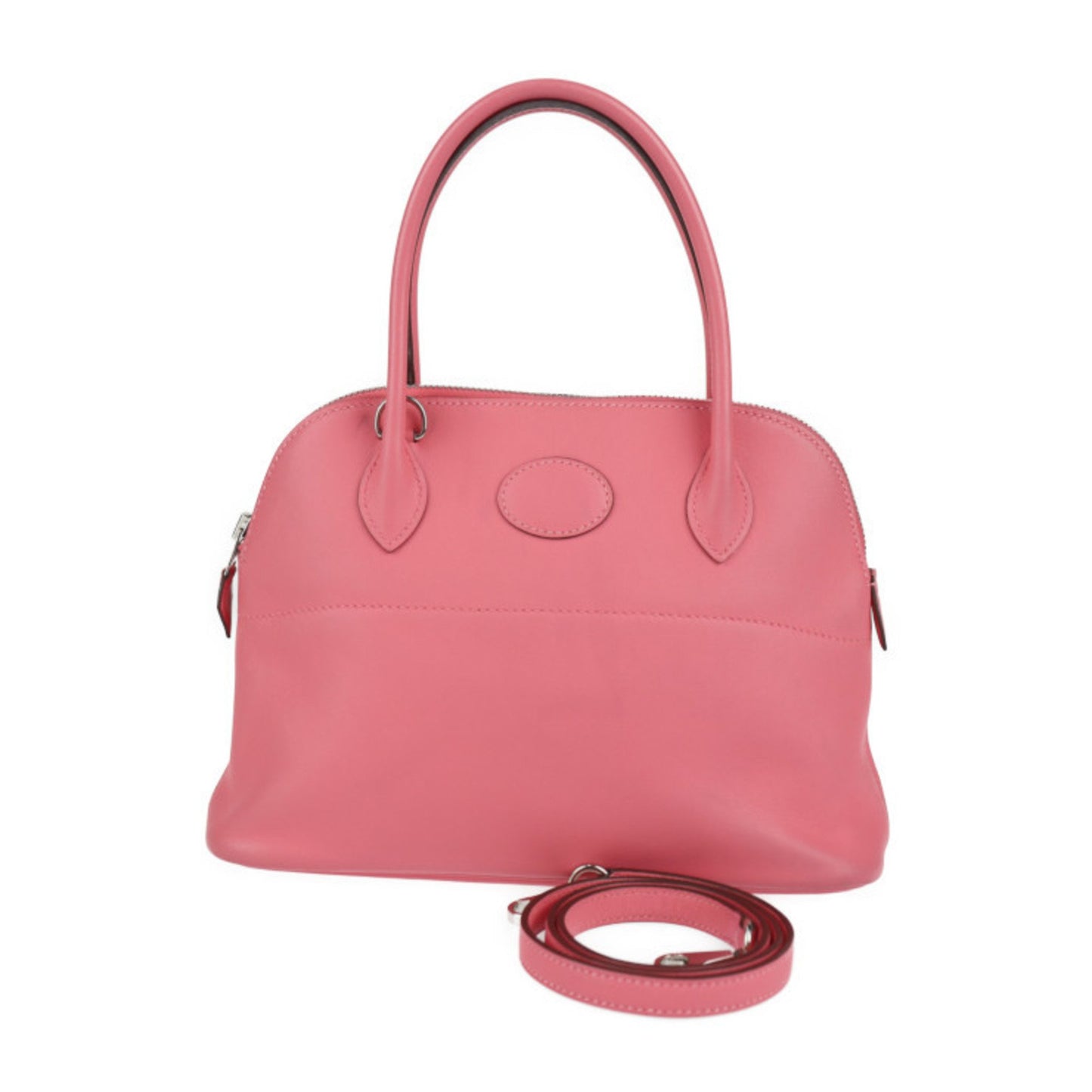 Hermès Bolide Pink Leather Hand Bag