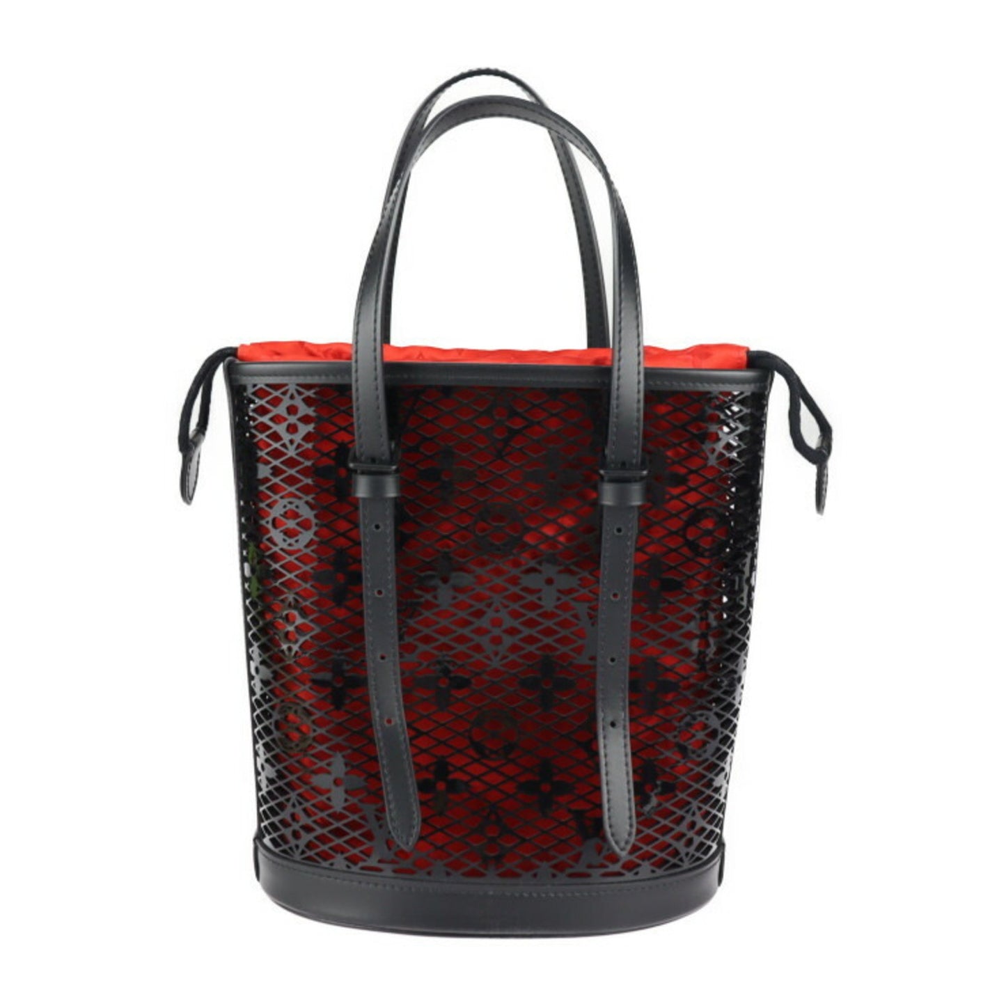 Louis Vuitton Bucket Black Leather Tote Bag