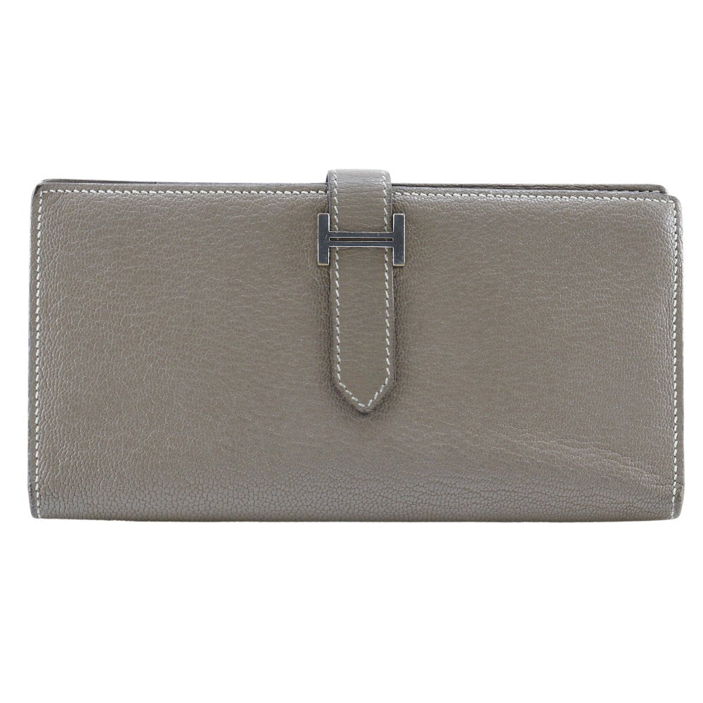 Hermès Béarn Beige Leather Wallet Accessories