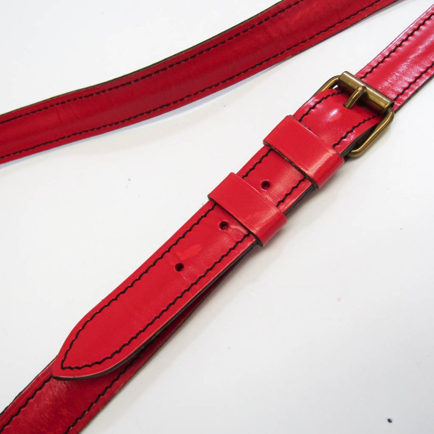 Louis Vuitton Cartouchiere Red Leather Shoulder Bag