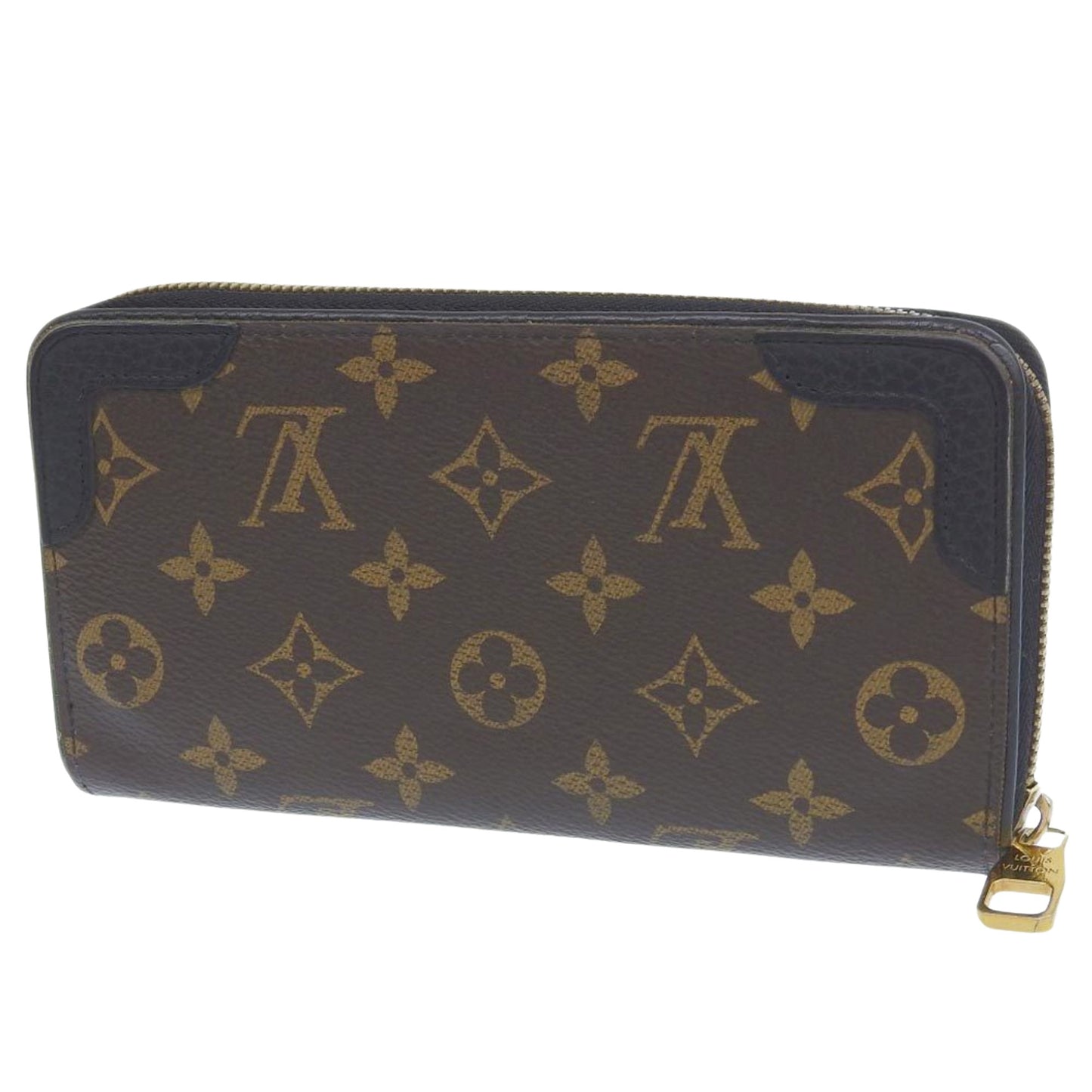 Louis Vuitton Portefeuille zippy Brown Canvas Wallet Accessories