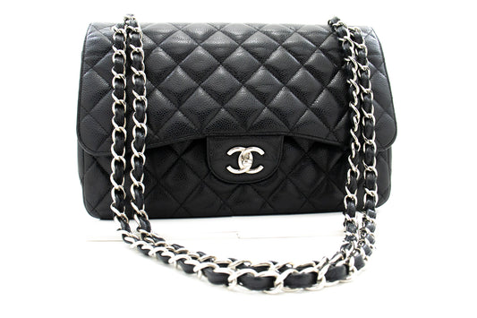 Chanel Classic Flap Black Leather Shoulder Bag