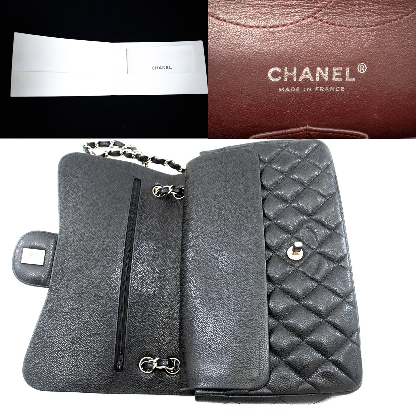 Chanel Classic Flap Black Leather Shoulder Bag