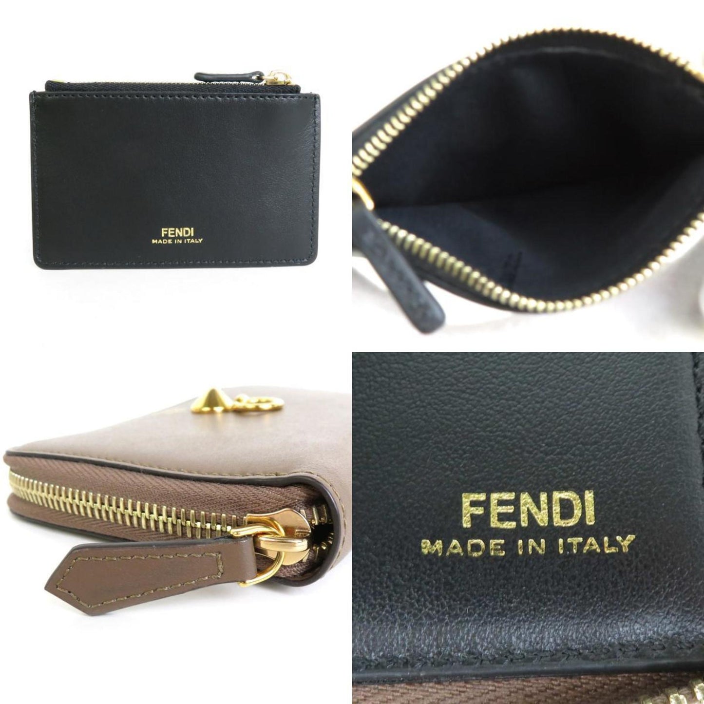 Fendi Brown Leather Wallet Accessories