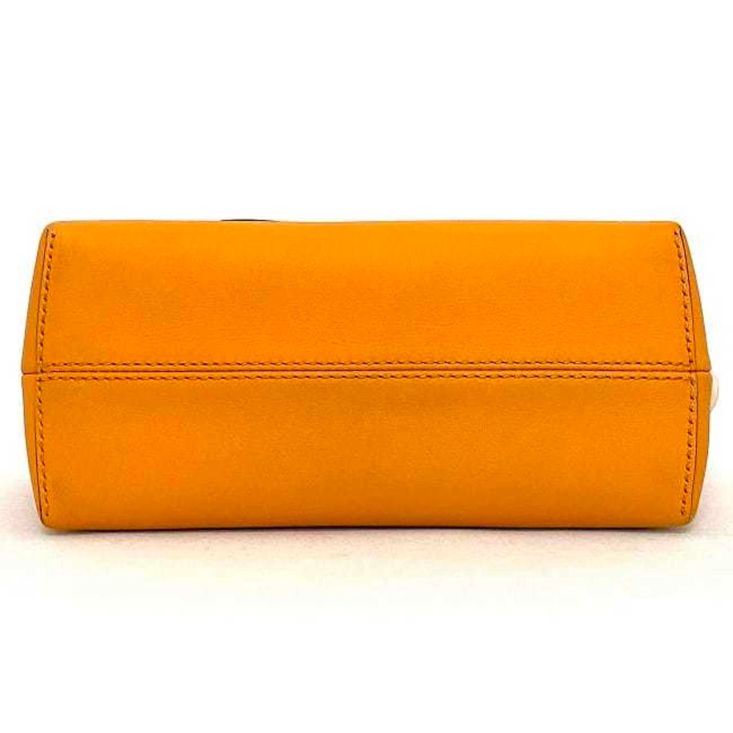 Fendi By The Way Mini Orange Leather Shoulder Bag