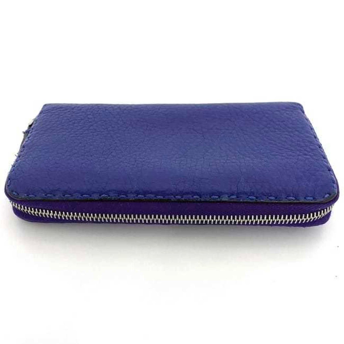 Fendi Selleria Purple Leather Wallet Accessories