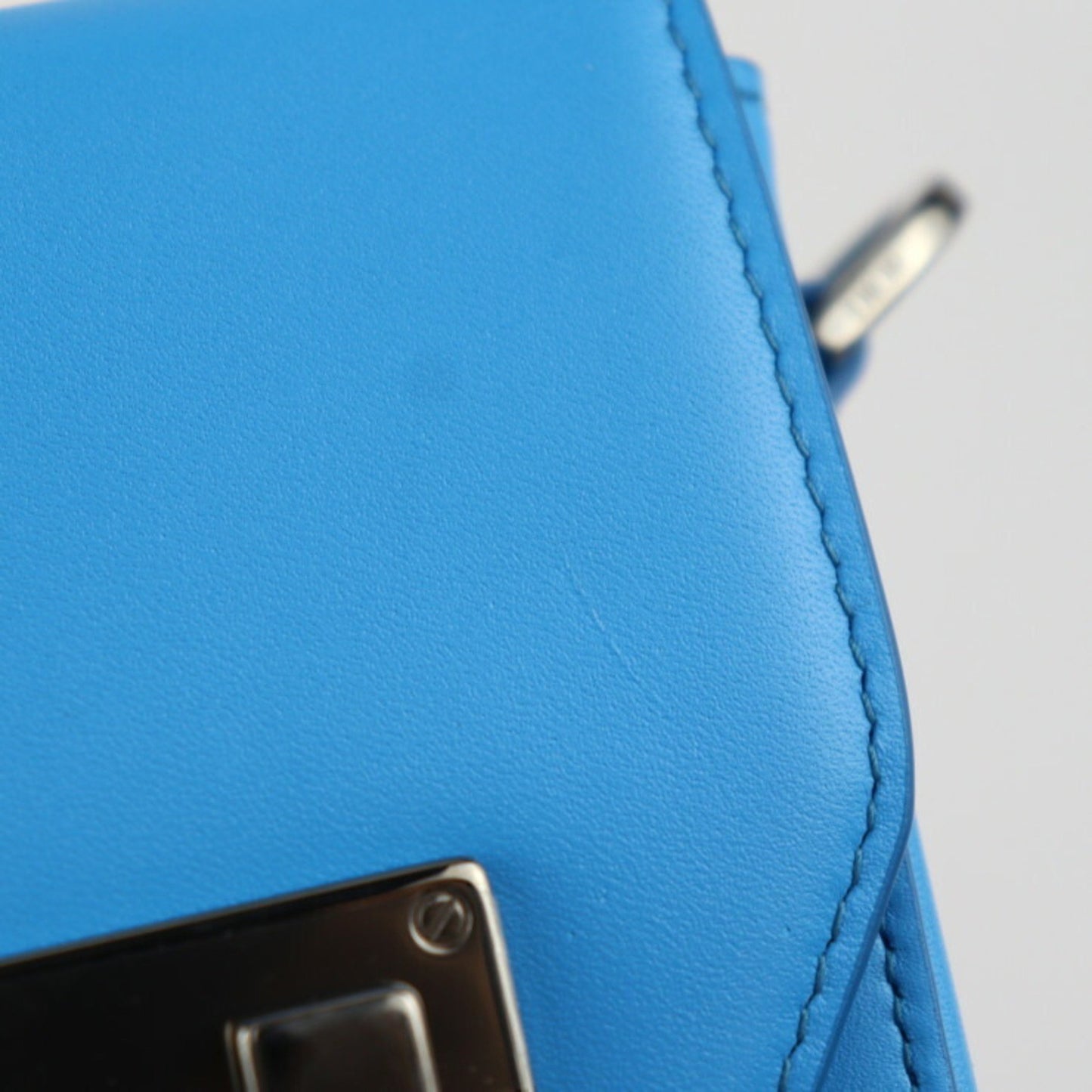 Dior Blue Leather Clutch Bag