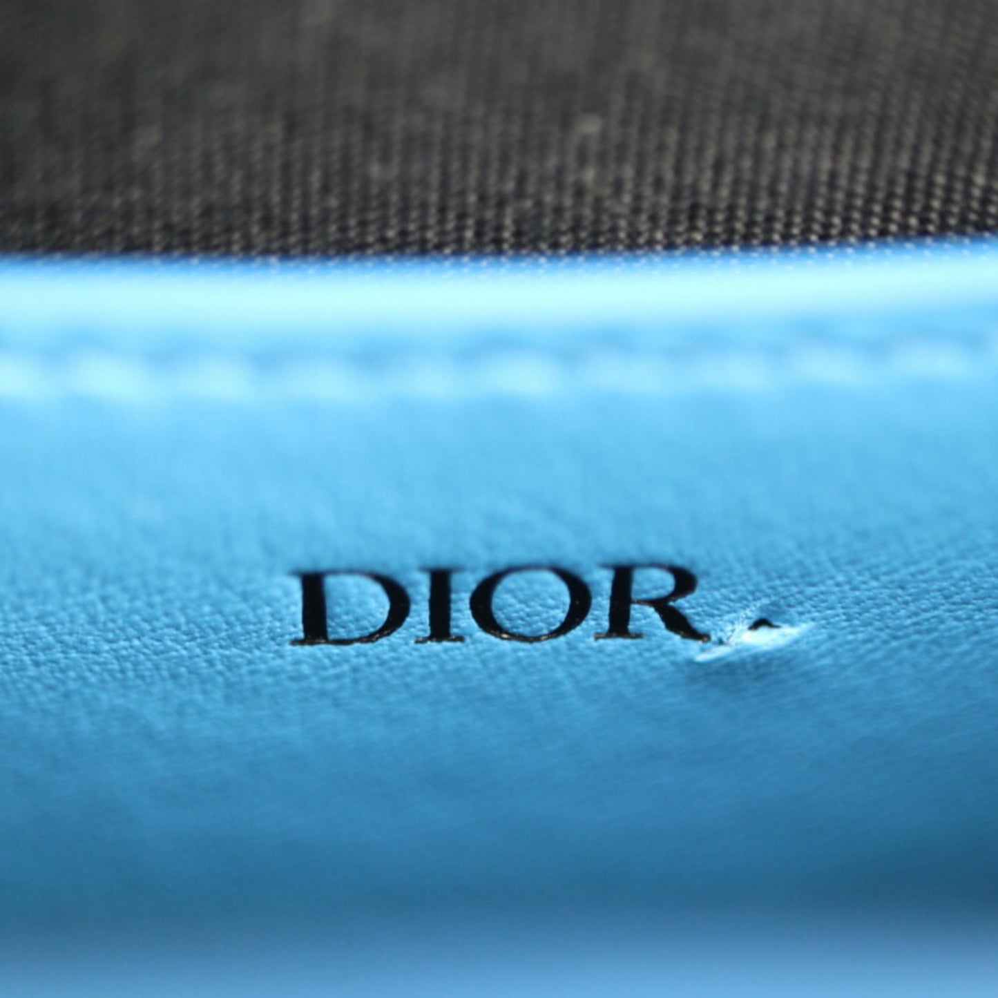 Dior Blue Leather Clutch Bag