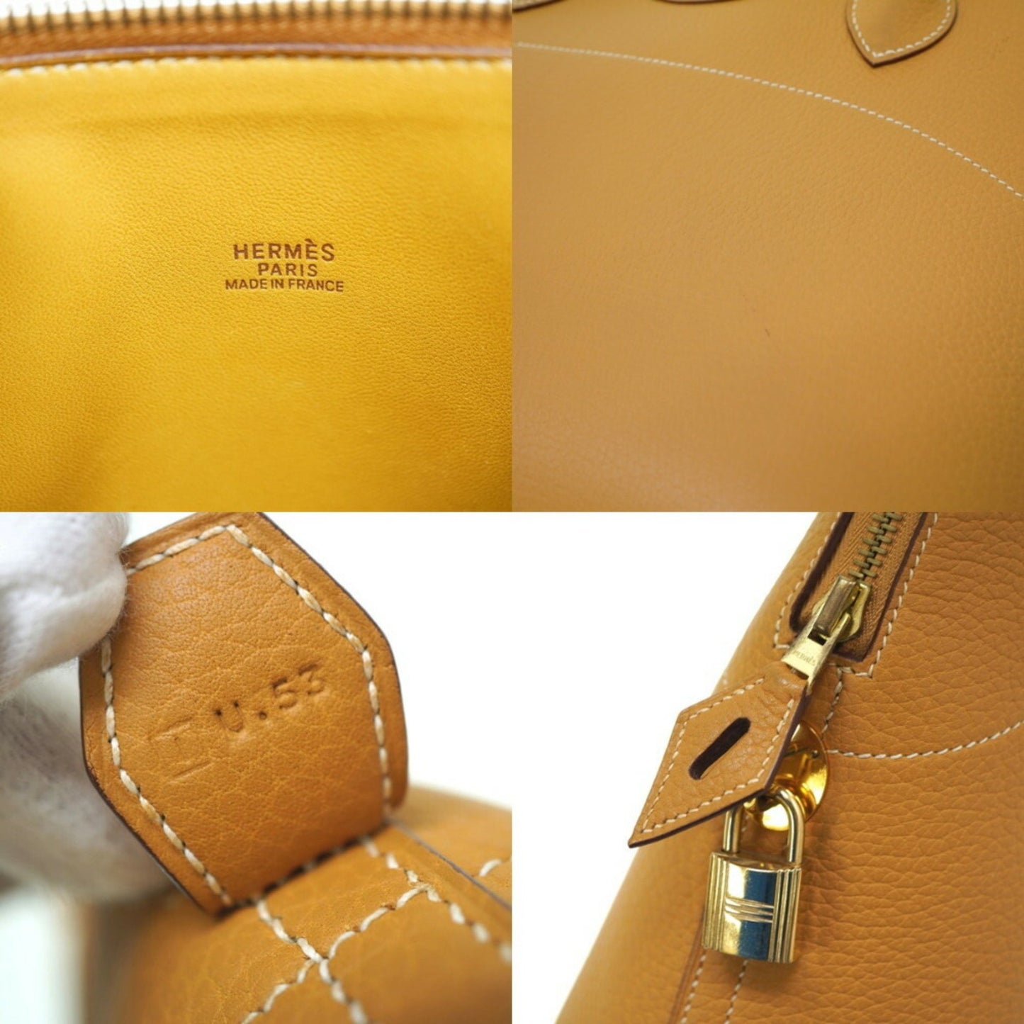 Hermès Bolide Brown Leather Hand Bag