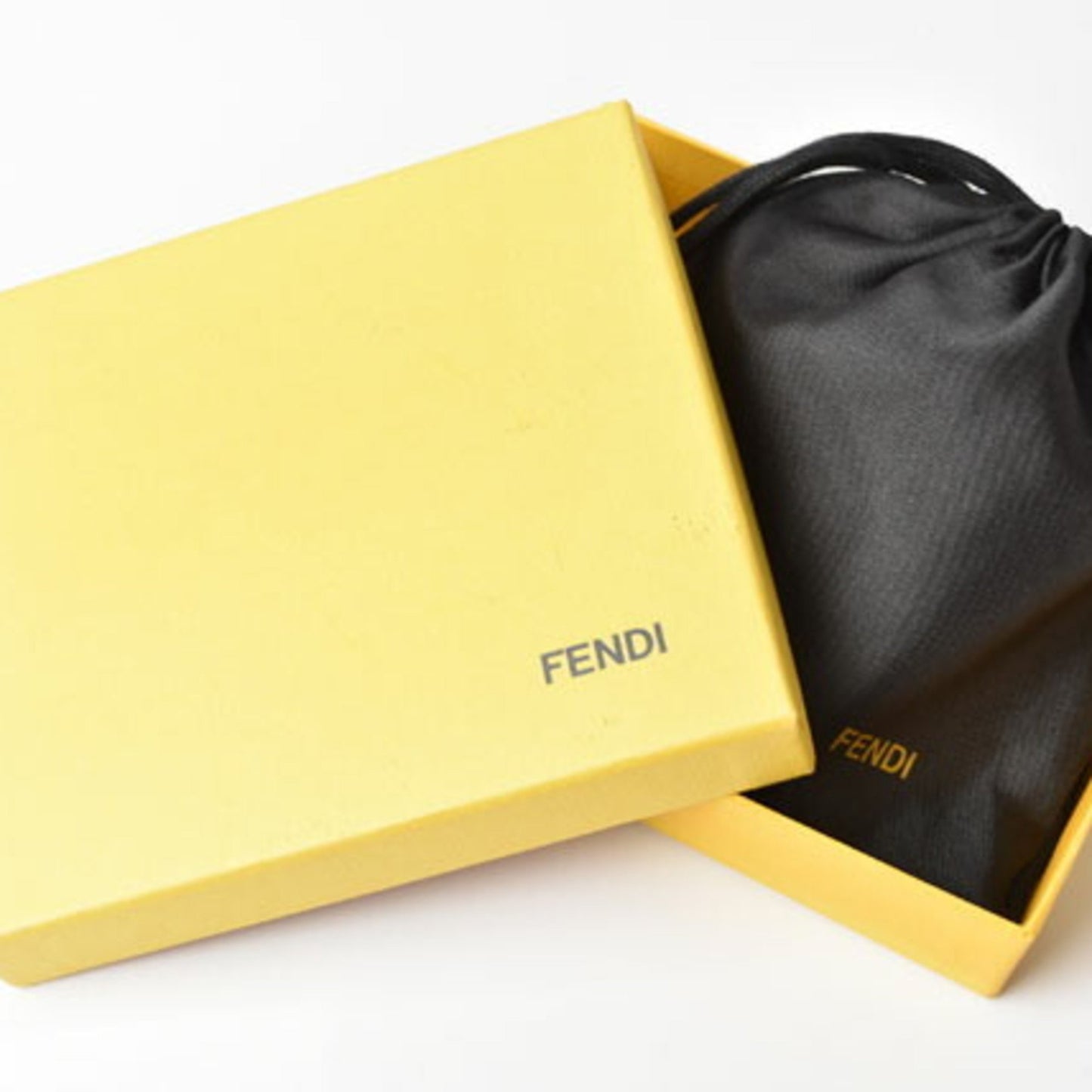 Fendi Black Cotton Wallet Accessories