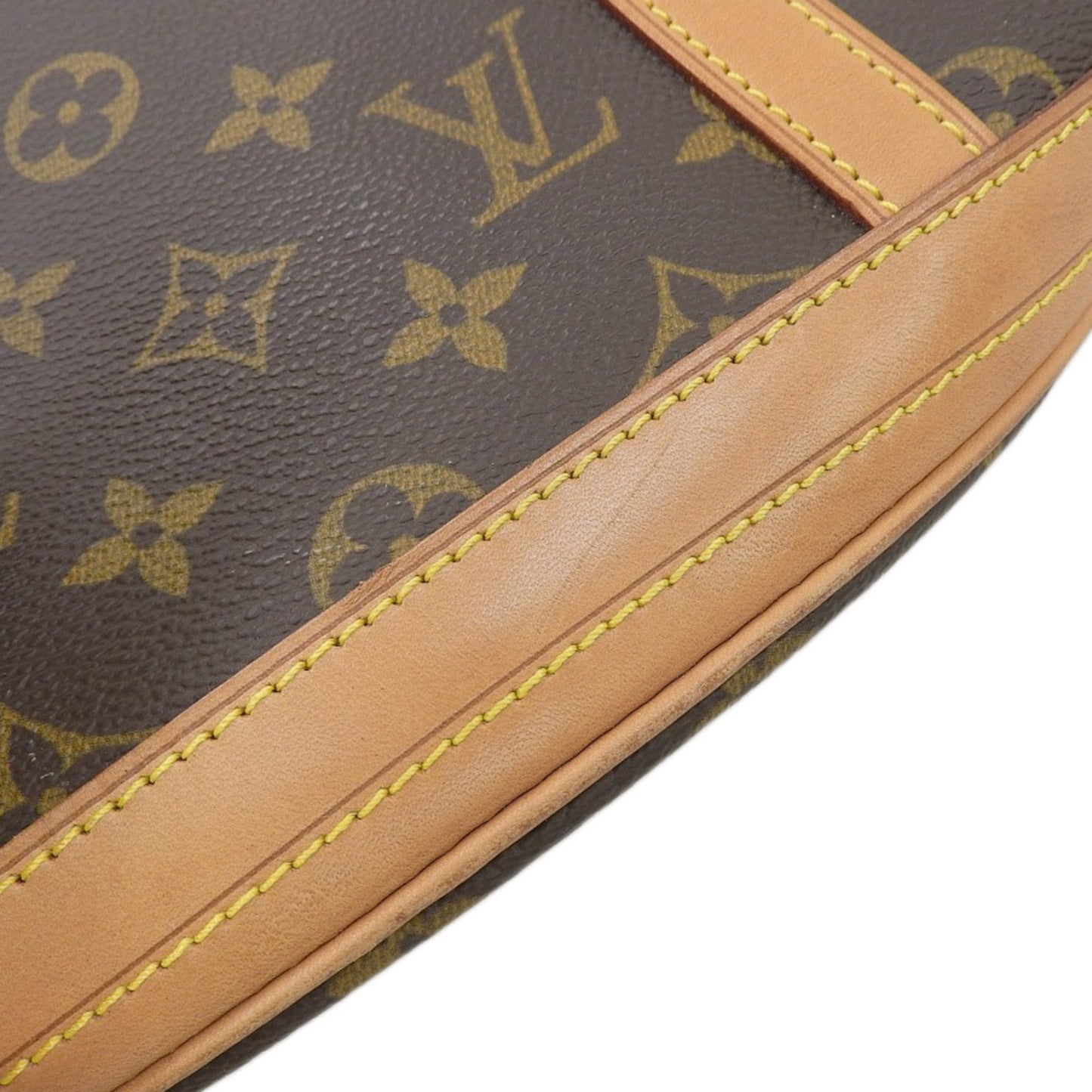 Louis Vuitton Bucket Brown Canvas Shoulder Bag