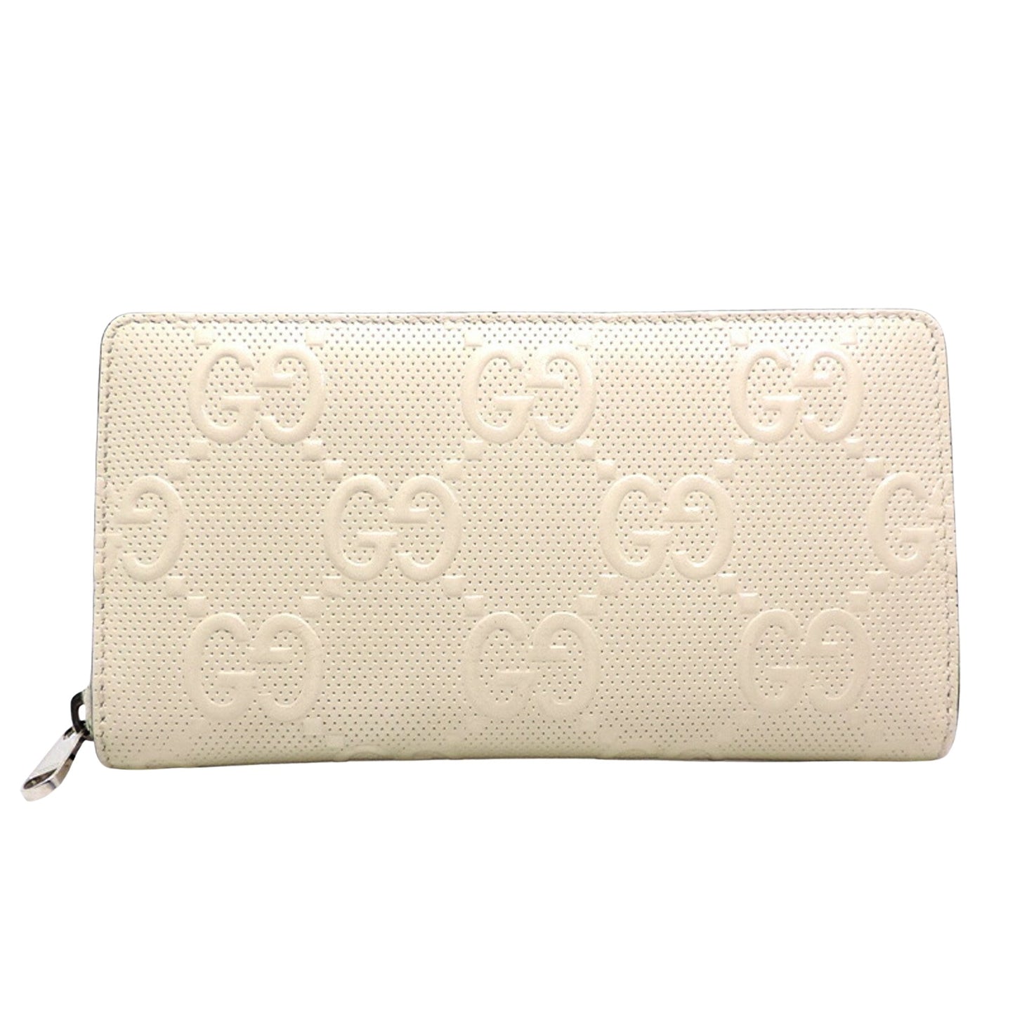 Gucci GG embossé White Leather Wallet Accessories