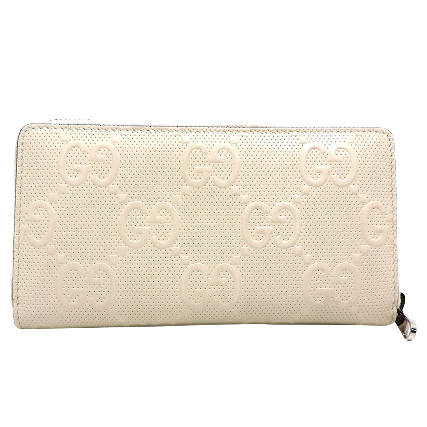 Gucci GG embossé White Leather Wallet Accessories