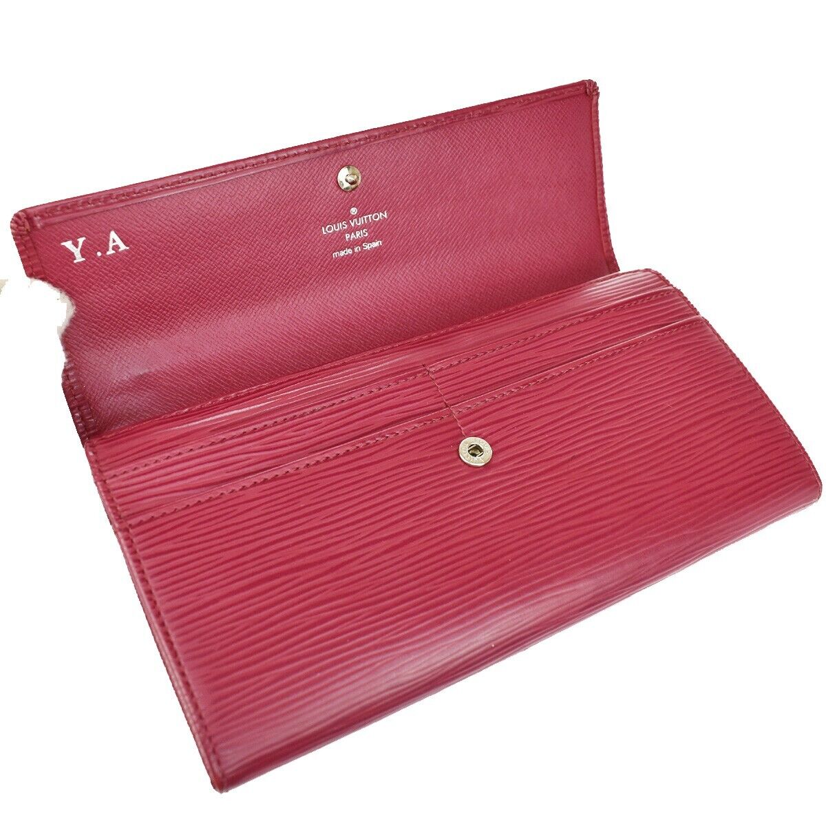 Louis Vuitton Portefeuille Sarah Pink Leather Wallet Accessories