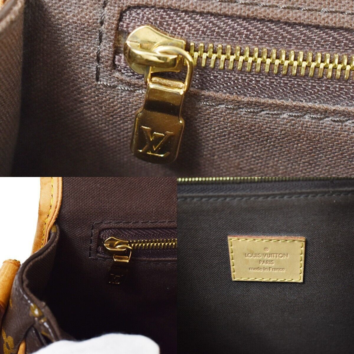 Louis Vuitton Menilmontant Brown Canvas Shoulder Bag