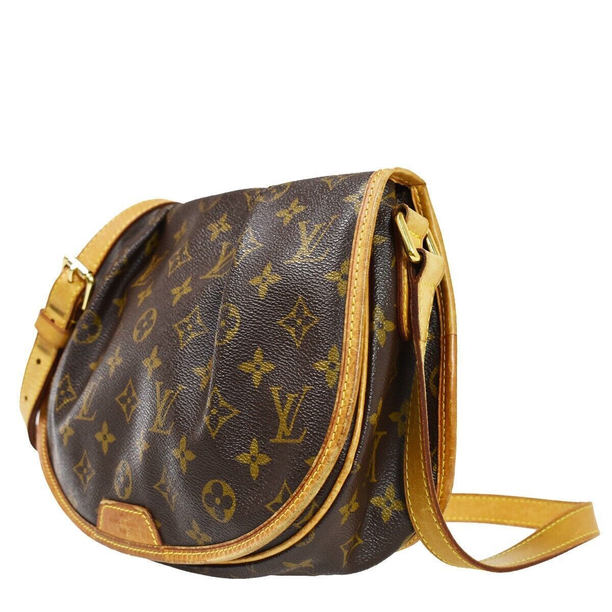 Louis Vuitton Menilmontant Brown Canvas Shoulder Bag