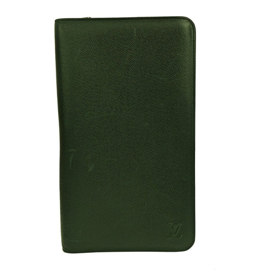 Louis Vuitton Organizer Green Leather Wallet Accessories