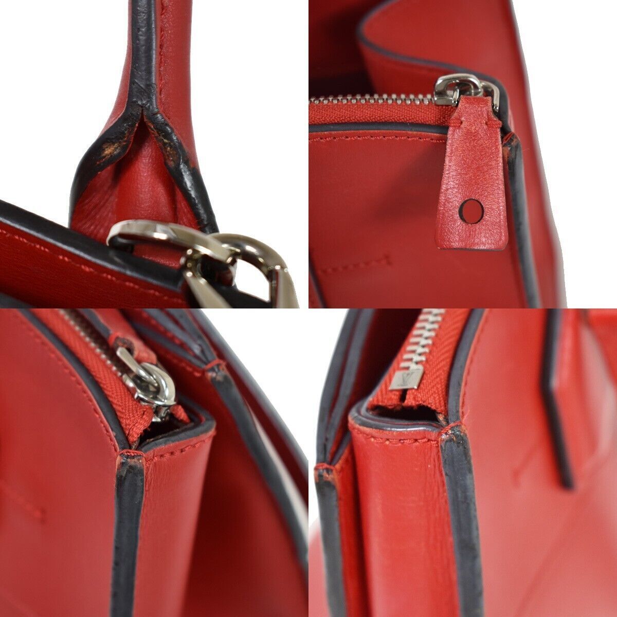 Louis Vuitton City steamer Red Leather Hand Bag