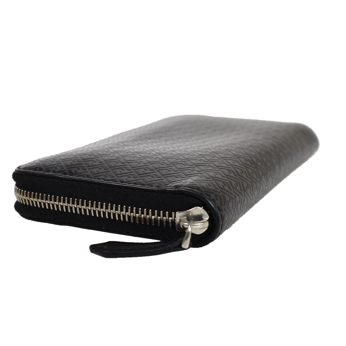 Fendi Zucca Black Leather Wallet Accessories