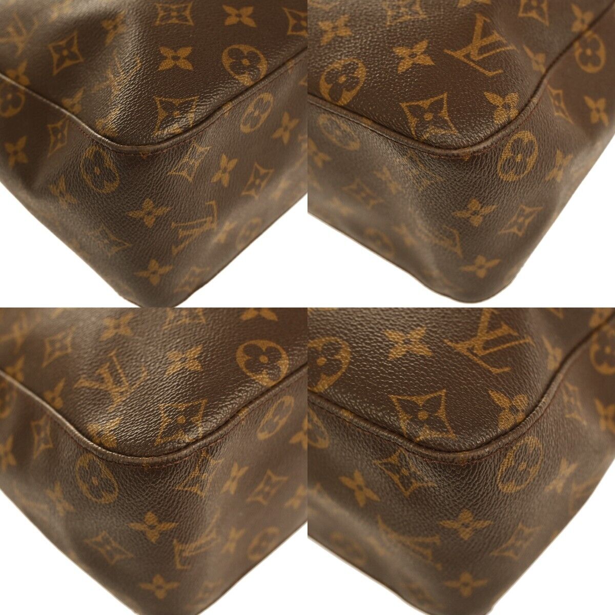 Louis Vuitton Looping GM Brown Canvas Shoulder Bag