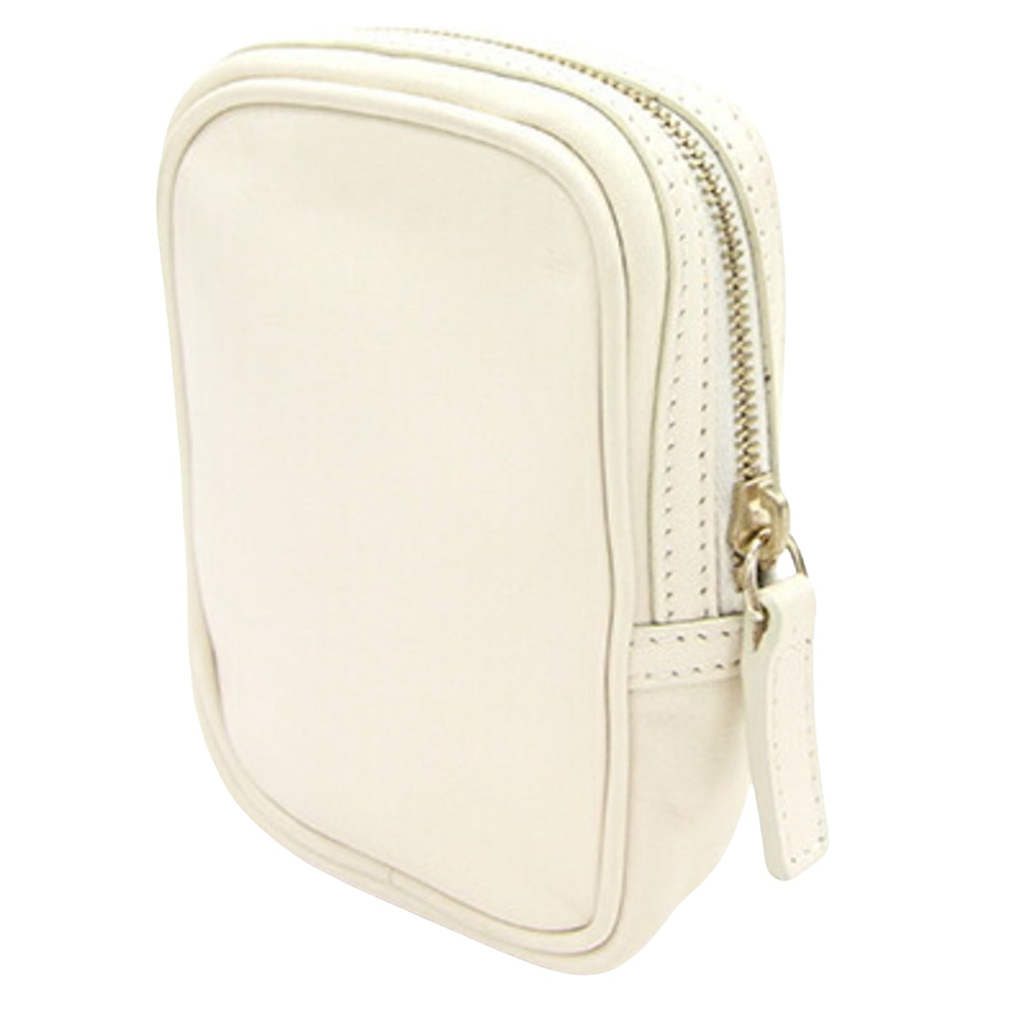 Fendi White Leather Clutch Bag