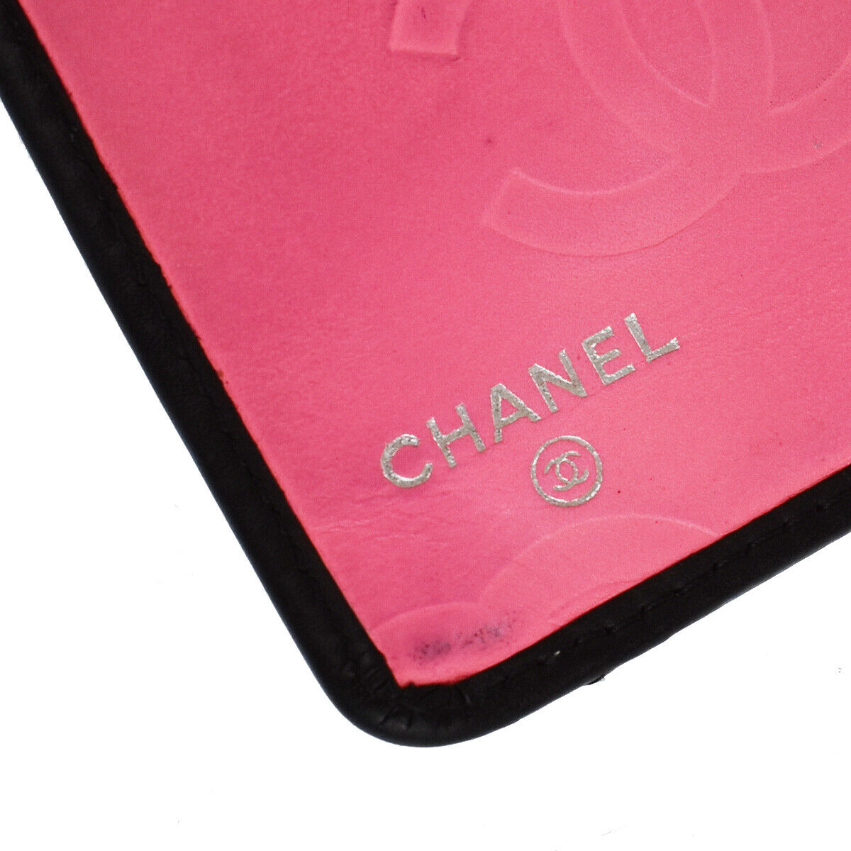 Chanel Cambon Black Leather Wallet Accessories