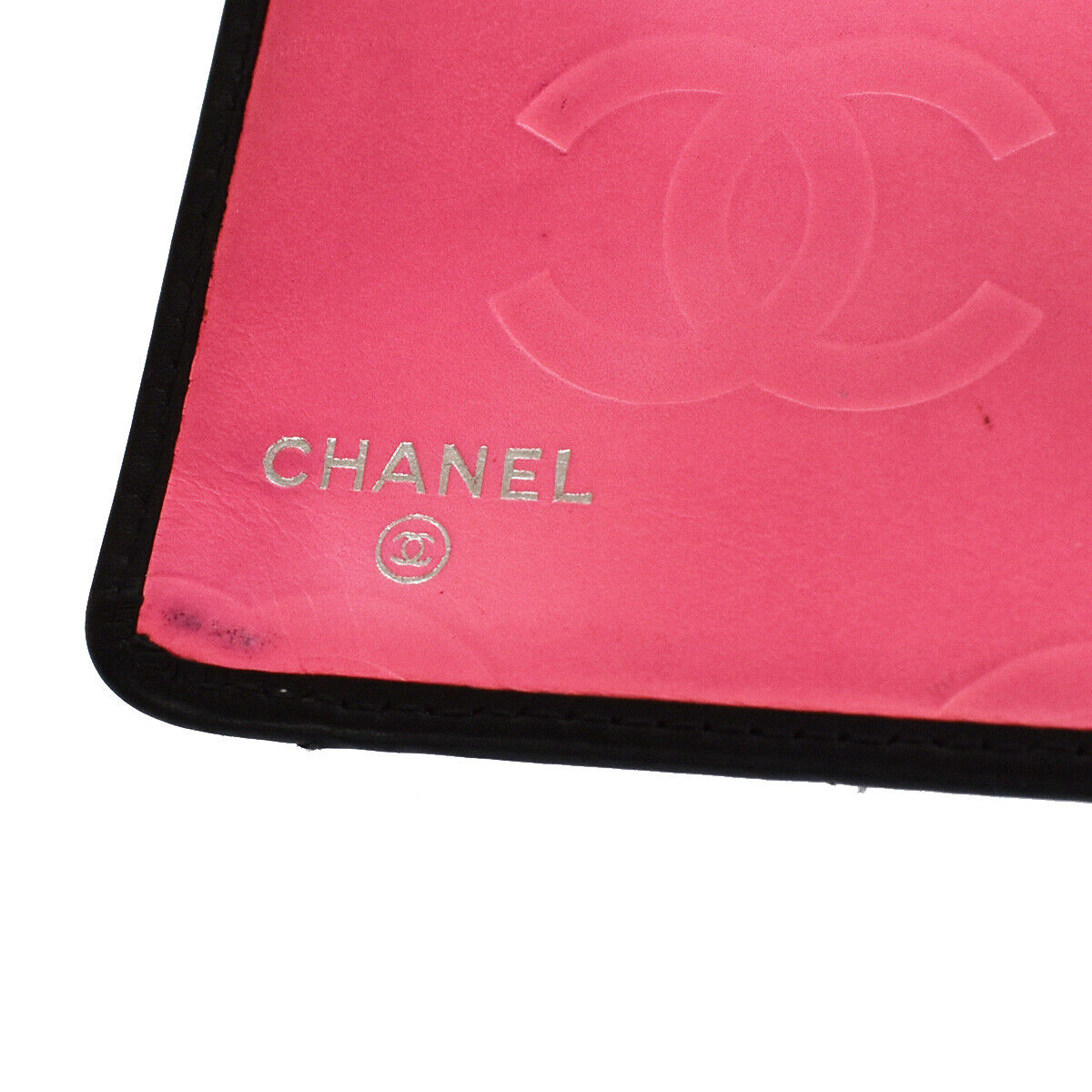 Chanel Cambon Black Leather Wallet Accessories