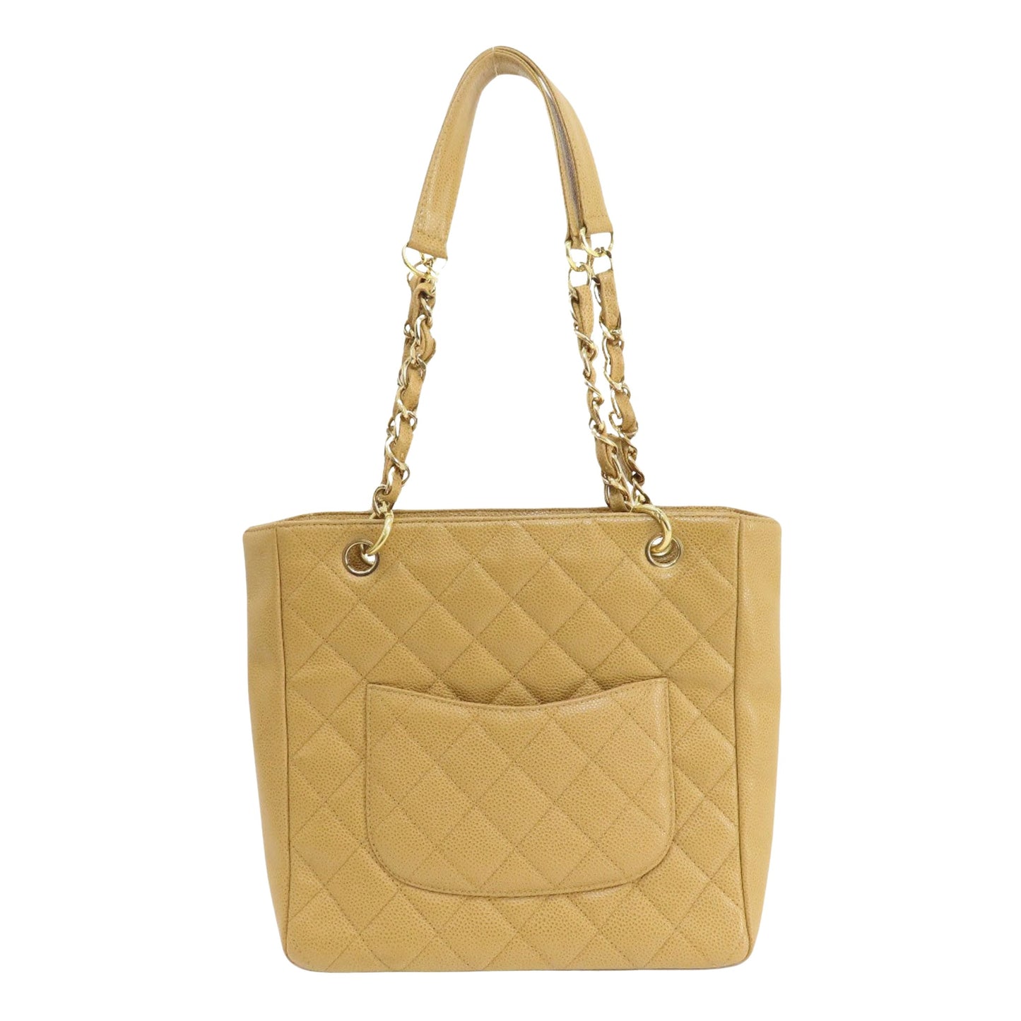 Chanel PST (Petite Shopping Tote) Beige Leather Tote Bag