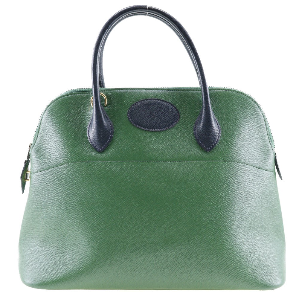 Hermès Bolide Green Leather Hand Bag