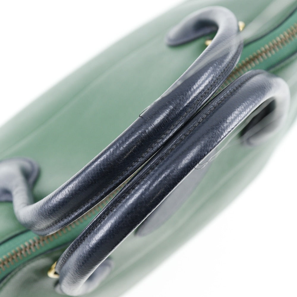 Hermès Bolide Green Leather Hand Bag