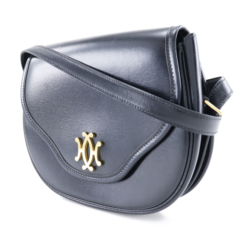 Hermès Lift Black Leather Shoulder Bag