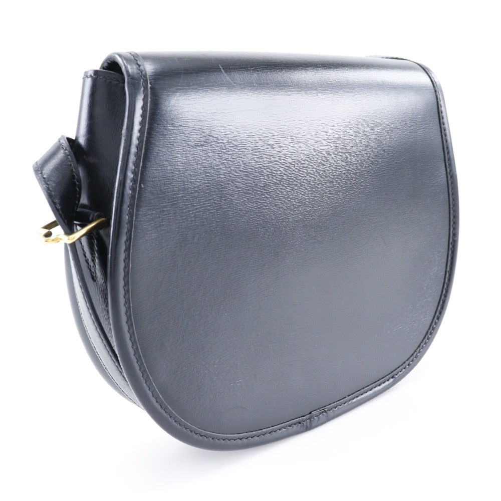 Hermès Lift Black Leather Shoulder Bag