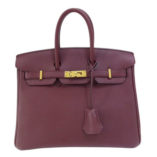 Hermès Birkin 25 Burgundy Leather Hand Bag