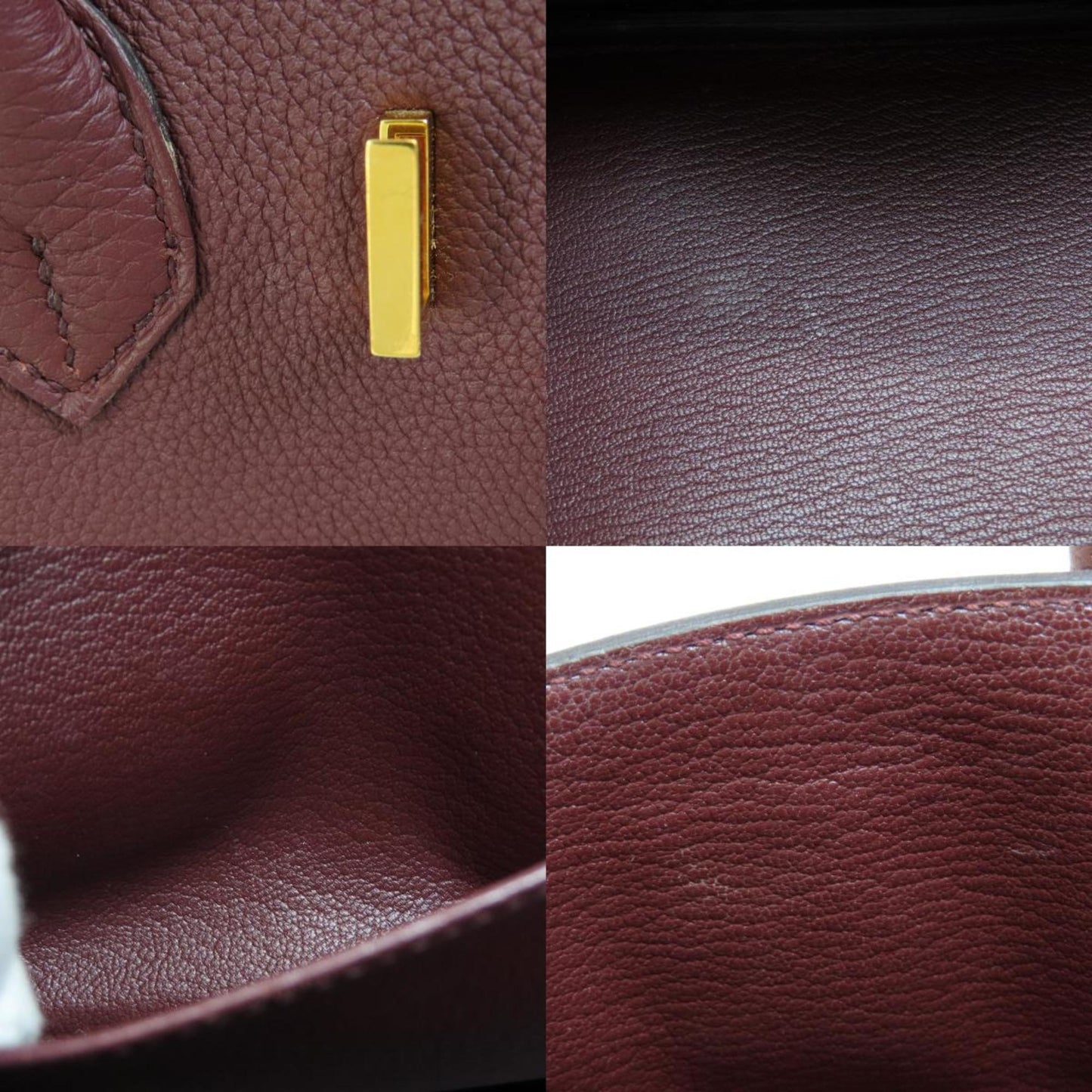 Hermès Birkin 25 Burgundy Leather Hand Bag