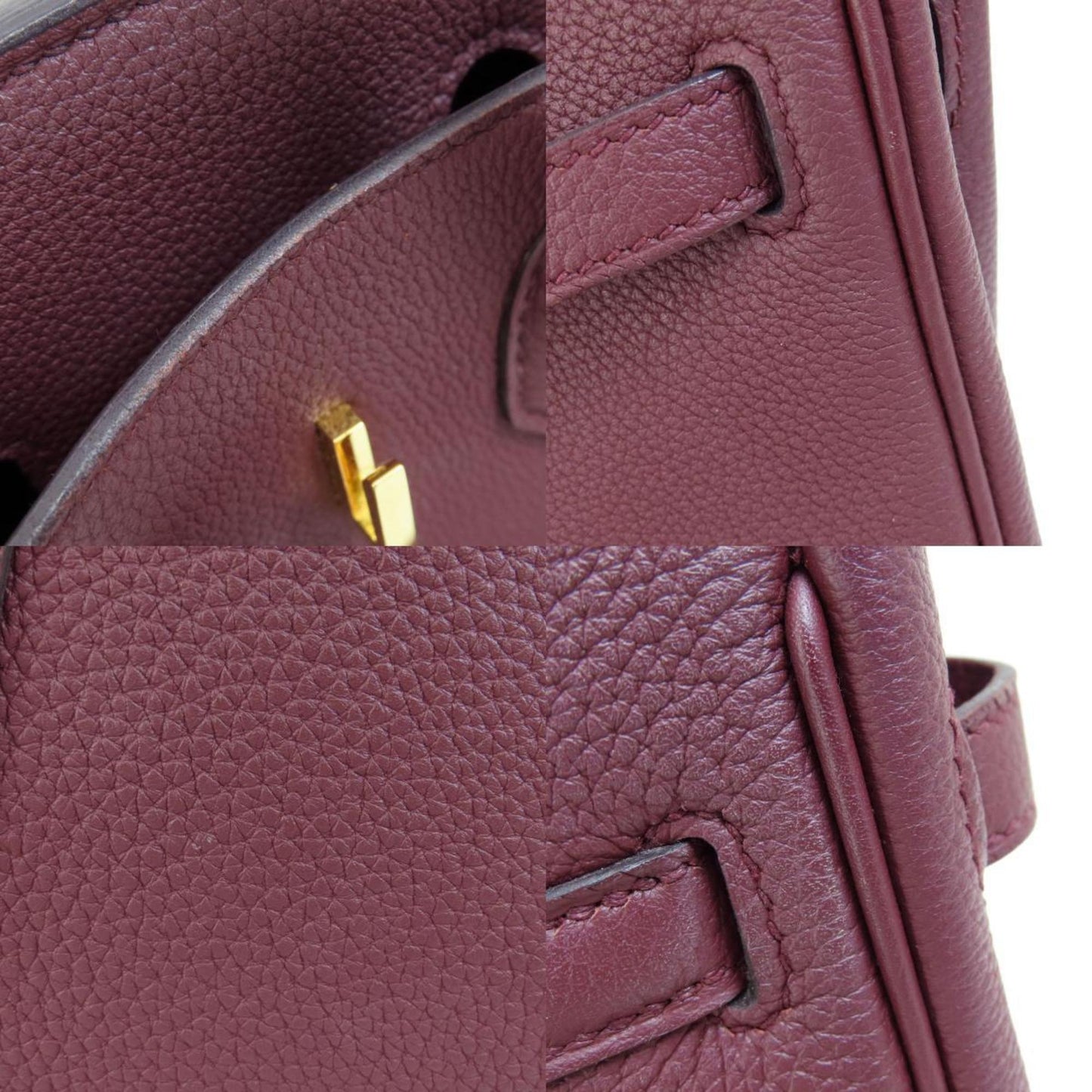 Hermès Birkin 25 Burgundy Leather Hand Bag