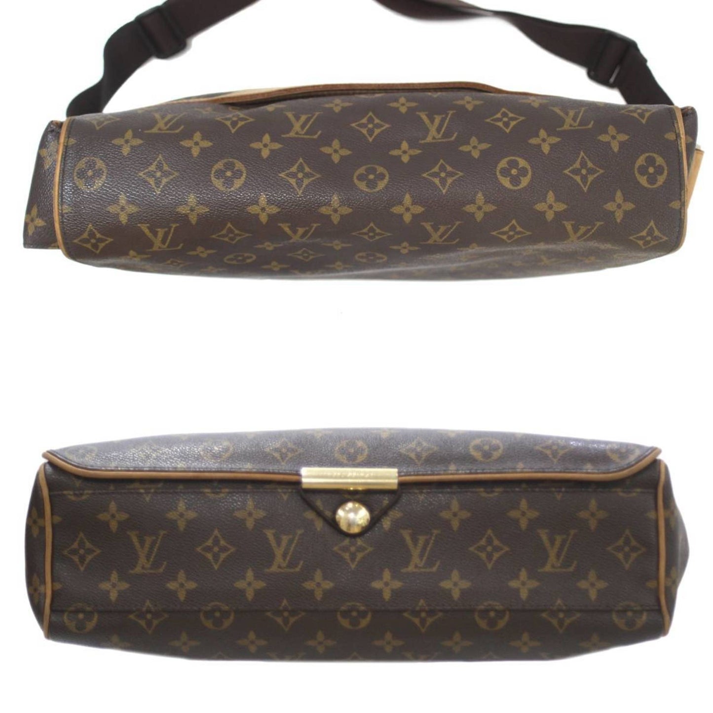 Louis Vuitton Abbesses Brown Canvas Shoulder Bag